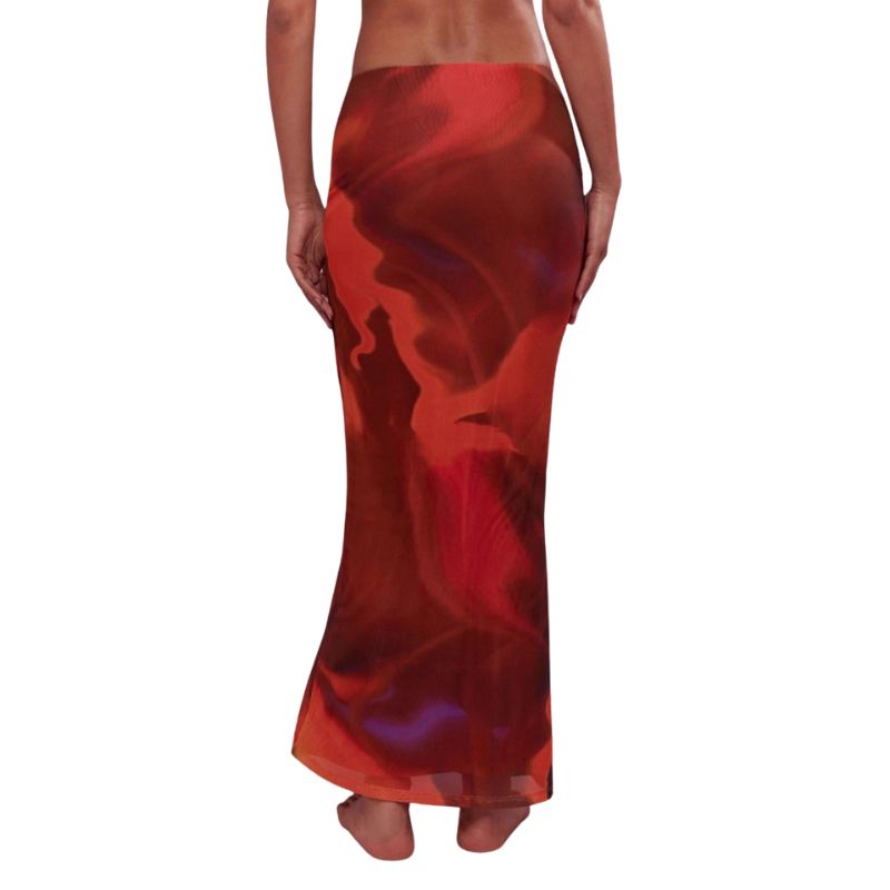 Luxeone Women’s Retro Printed Long Maxi Skirt - Image 3