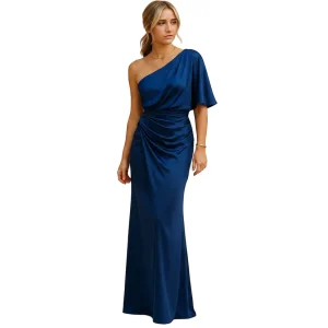 Women's slim fit sheath dress with a tailored silhouette and minimalist design, ideal for office wear, business meetings, cocktail parties, and formal events.